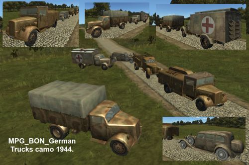 MOD German Trucks Camo for BON 1944. / Miscellaneous / Downloads - Axis ...